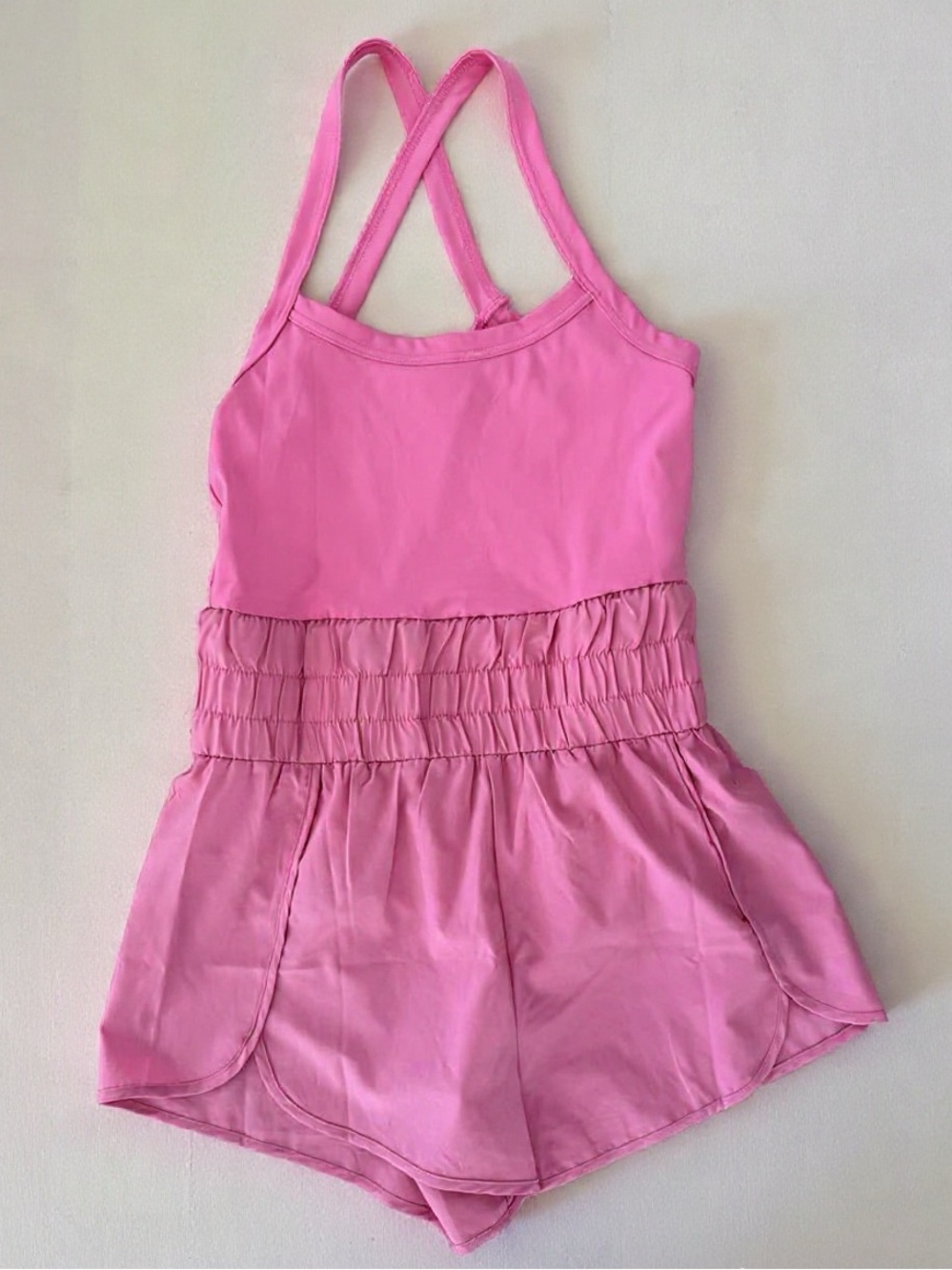 Pink Women's Athletic Romper